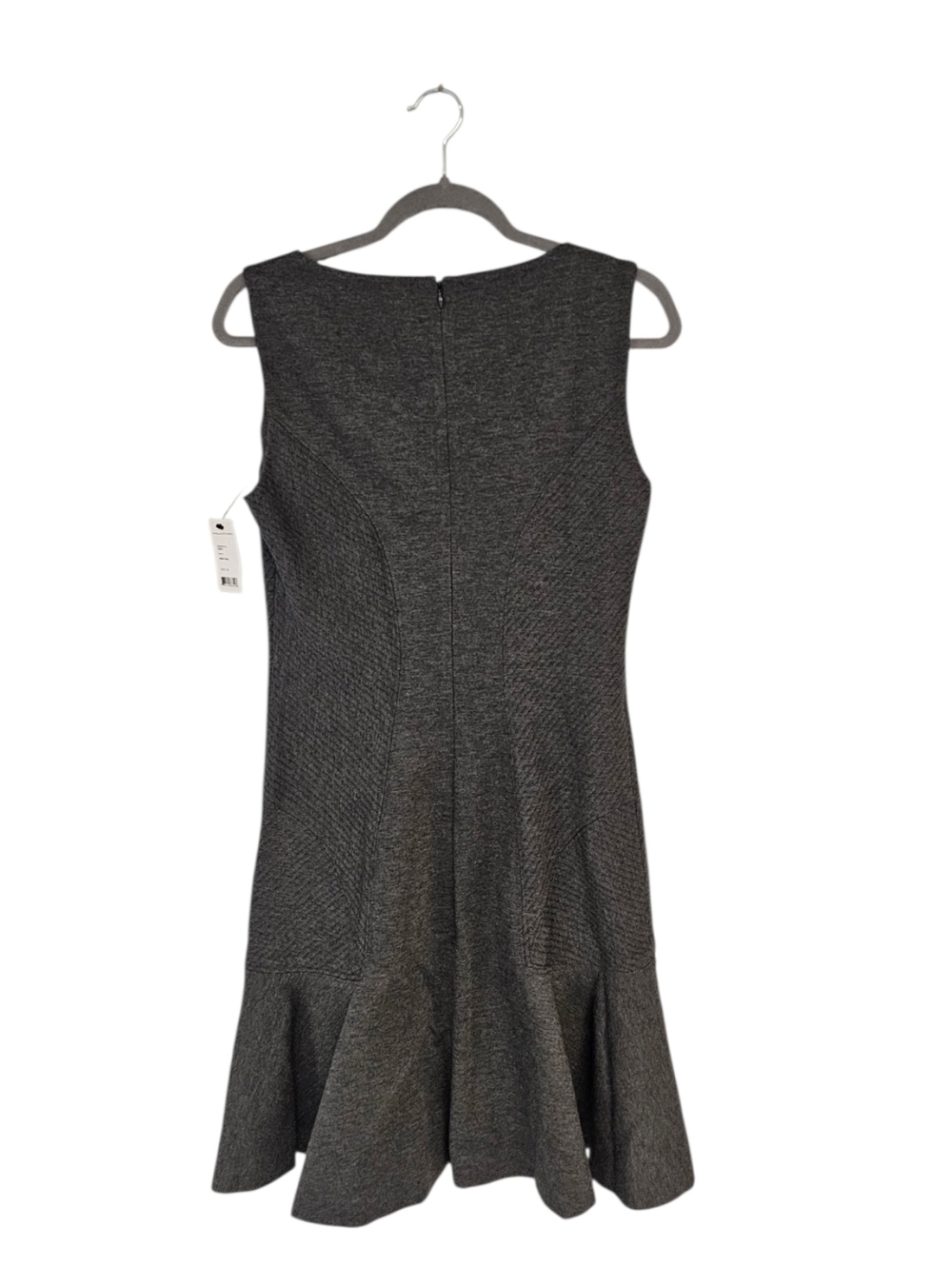 Diane Von Furstenberg Gray Sleeveless  V-Neck Fit Flare Work Mini Dress‎ 10 NWT - Picture 7 of 10
